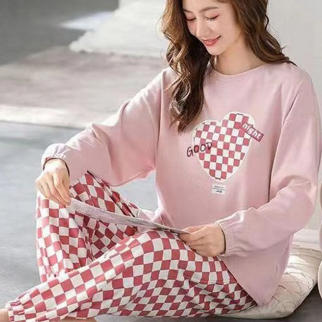 여성 시보리 잠옷 상하세트