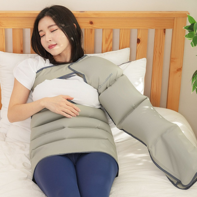 비타그램 에어그라운드 플러스 공기압 다리 마사지기 풀세트, VG-AG0901F, 그레이