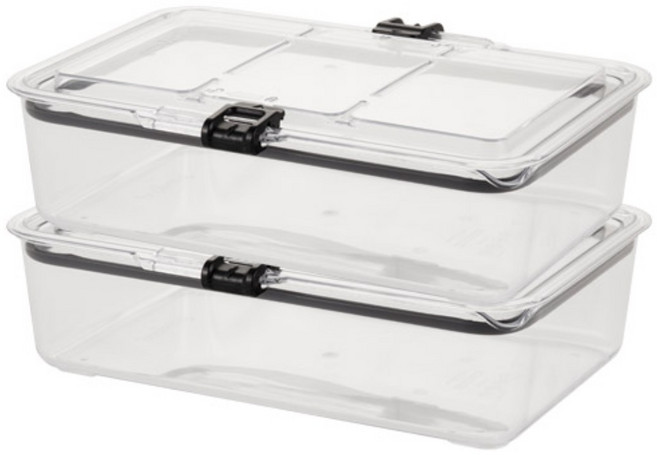 [프리파라] 트라이탄 스마트 래치락 밀폐용기 반찬통 6호(3.1L) 2개