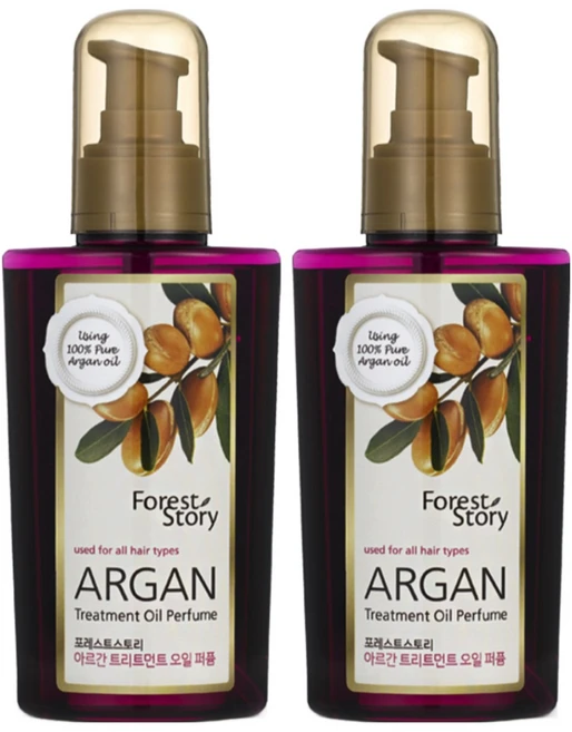 포레스트스토리 아르간 오일 퍼퓸 헤어에센스, 120ml, 2개 - 쿠팡