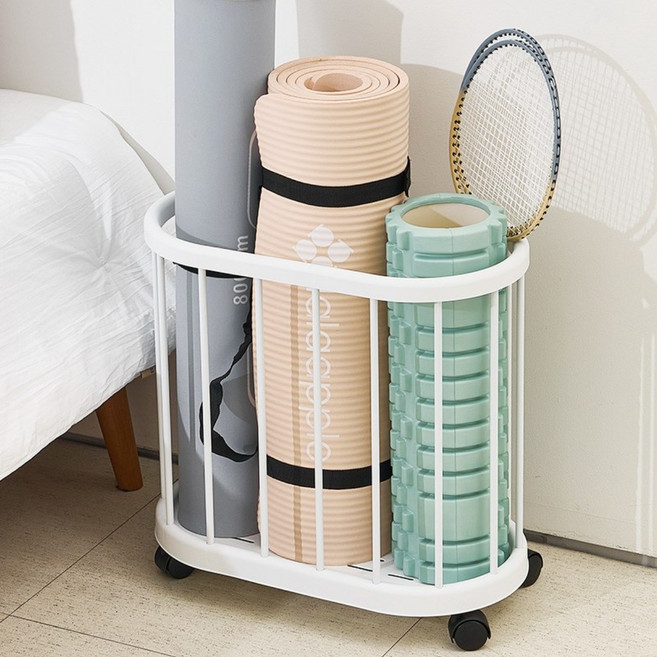 렉스퀸 이동식 운동기구 보관함, 1개, 올화이트