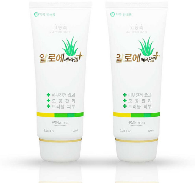 FMkorea 알로에베라겔 플러스, 100ml, 2개