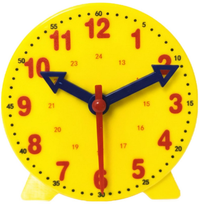 꾸러미 모형시계 초바늘 교육용 초등 수학교구 학습교구 시간공부, 1개