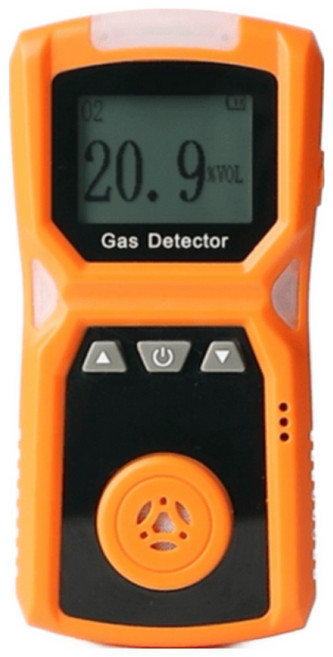 가제트 휴대용 산소 농도 측정기 O2 경보기 감지기 위험현장필수품, 1개