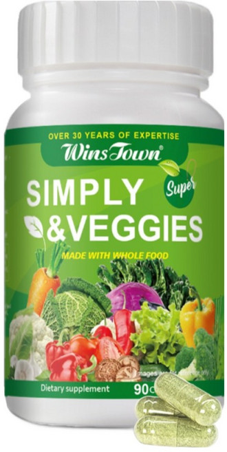 샐러드 캔디 야채샐러 드캔디 순수한 채소 식이섬유 츄어블 캔디 면역력 강화 항산화 장 건강 에너지 증진 뇌 기능 지원 28종 천연 성분 비건 캡슐, 1개, 90회분