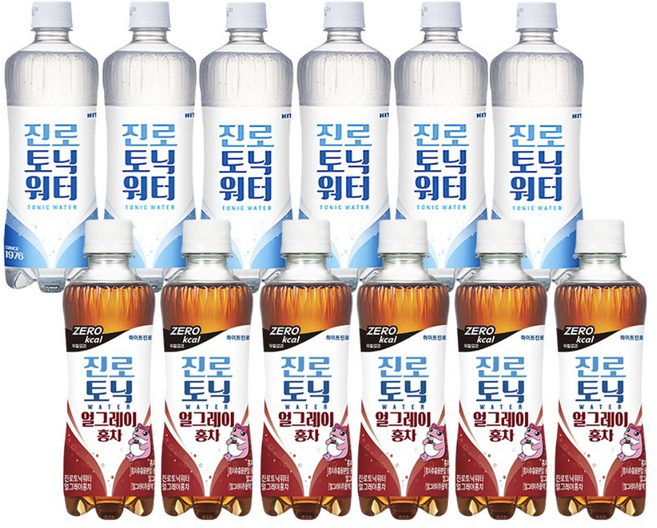 하이트진로 토닉워터300ml6개( 오리지널 3개 + 얼그레이홍차 3개), 2세트, 300ml