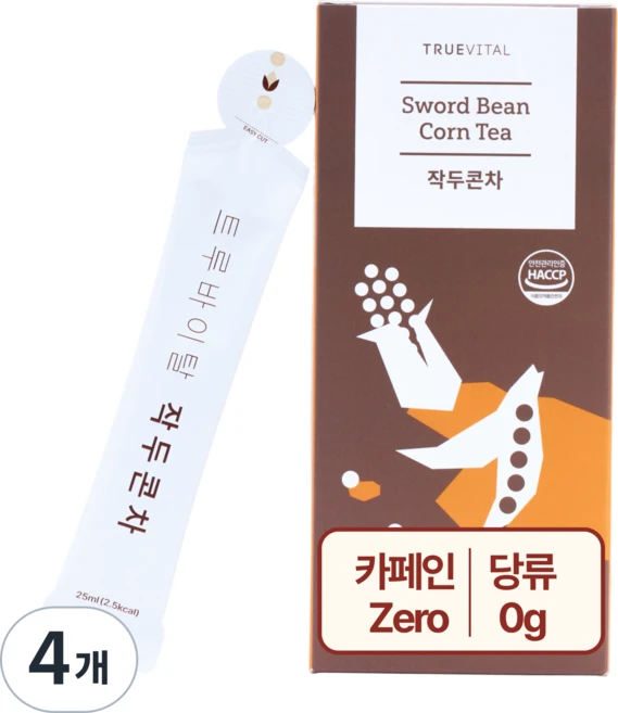 트루바이탈 작두콘차 액상차, 4개, 15개입, 25ml - 쿠팡