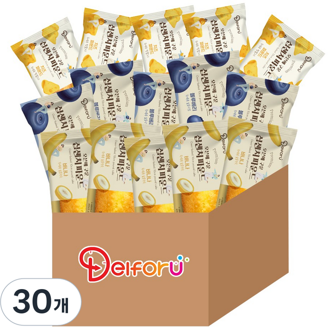 [델포유] 오븐에 구운 십센치 파운드 인기구성 3가지맛, 30개, 50g