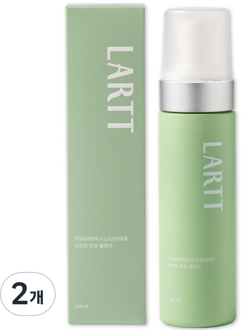 라르트 약알칼리성 지성 여드름 썬크림 클렌징폼, 2개, 200ml