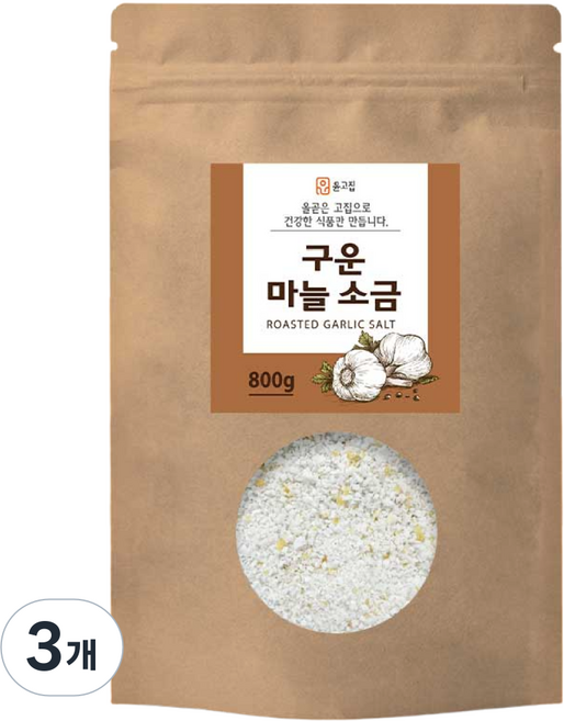 윤고집 구운 마늘 소금, 3개, 800g