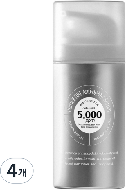 더마퍼델 4GF 알비티 세럼 주름 탄력 리프팅 개선 레티놀 바쿠치올 토코페롤 이마 눈밑 RBT, 4개, 30ml