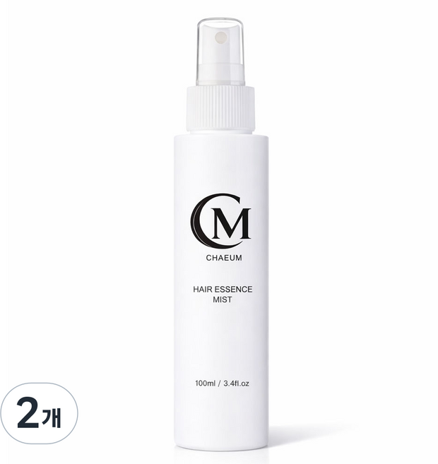 CHAEUM채움 헤어에센스 미스트 열보호 헤어케어 미용실전용, 2개, 100ml