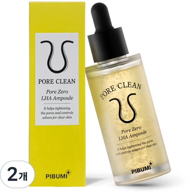 피부미 포어클린 모공제로 라하 앰플 리프팅 모공깊이 모공속피지 세로모공 개선, 50ml, 2개