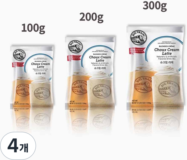 빅트레인 슈크림파우더, 1개입, 4개, 200g