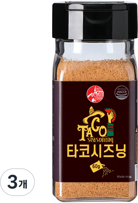아이엠소스 타코시즈닝, 60g, 3개