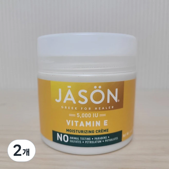 제이슨 내추럴 JASON Natural 비타민 E 모이스처라이징 크림 5000 IU, 113g, 2개 - 쿠팡