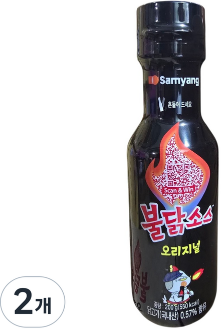 불닭 소스, 200g, 2개