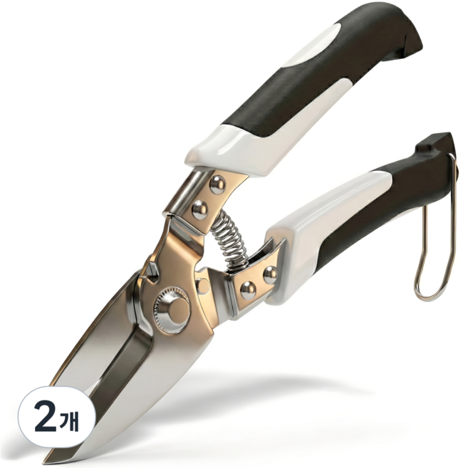 [최고급형] 모아젤 독일식 철판도 자르는 함석 원예 전지 가위, 2개