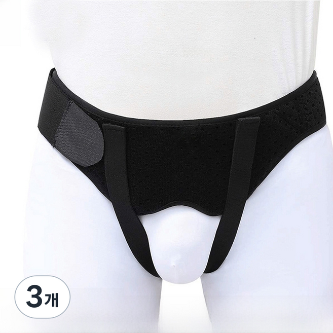 선호그룹 탈장대 보호대 압박대 남성용 남자용 일상용 보호용 팬티 장루 탈장 복부 압박 용품 복대 밴드, 3개