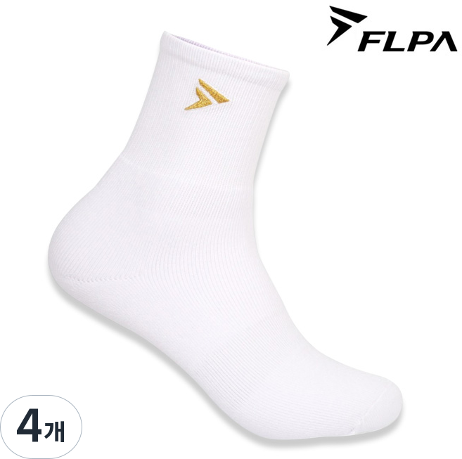 플파 양말 골드플파로고 스포츠 삭스 남성 여성 국대 운동 헬스 배드민턴 오남스포츠, 4개