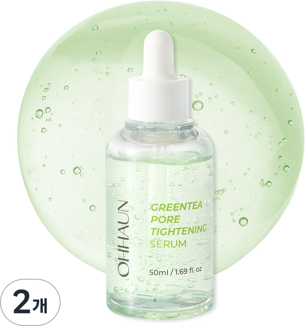 오하운 그린티 포어 타이트닝 세럼, 2개, 50ml