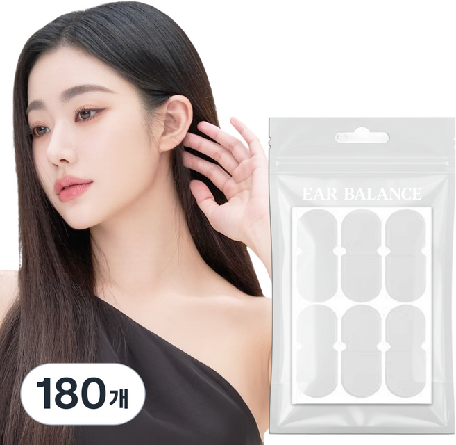 이어밸런스 누운귀 테이프 귀 교정 스티커, 180개, A타입