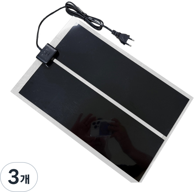 NRC파충류 전기장판 히트매트, 3개, 38W(42X28cm)