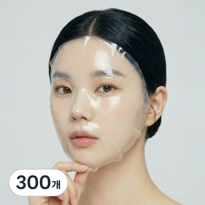로멀리 일회용 페이스 얼굴 비닐랩, 300개, 투명