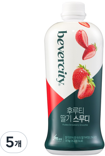 세미 베버시티 후루티 딸기, 1.8kg, 5개