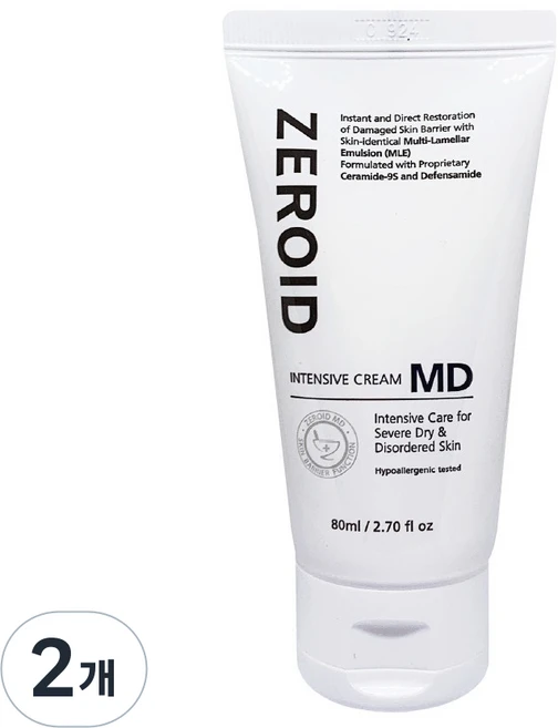 제로이드 인텐시브 크림MD, 80ml, 2개 - 쿠팡