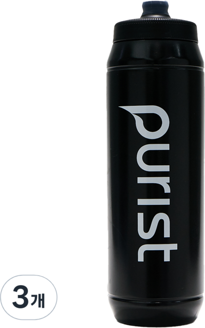 퓨리스트 팀 픽시 물통, 블랙, 3개, 950ml