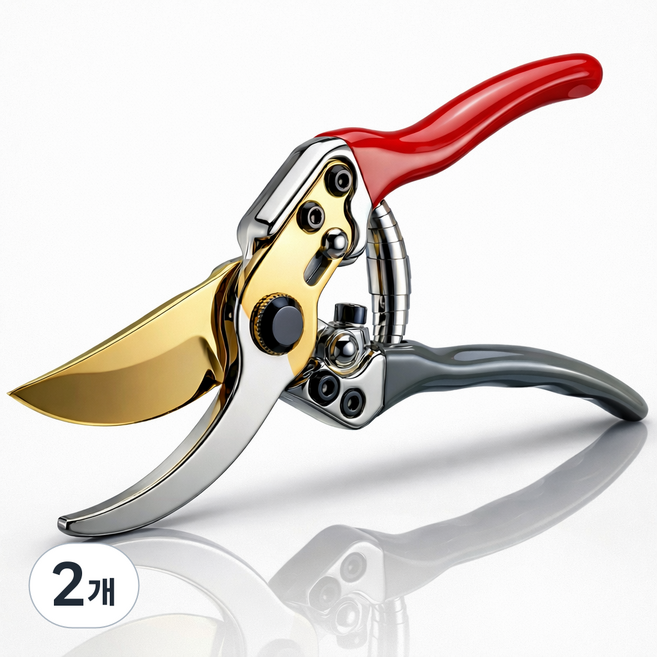 [명품] 모아젤 SK5 고탄소강 원예 전지가위 - 고급형 가지치기 조경 원예 고강도 날, 2개