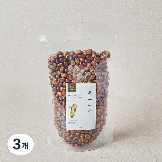 백년본가 첨가물 없는 100% 국산 볶은 옥수수차, 3개, 1개입, 300g