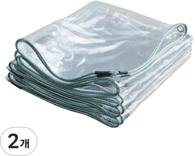 비닐막 투명비닐천막 테라스 대형 PVC, 2개