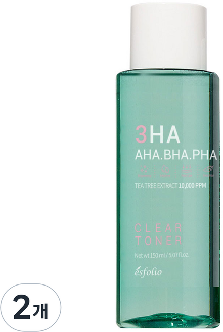 쓰리하 시카 진정 토너, 2개, 150ml