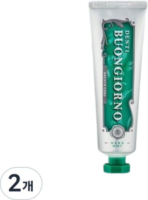 아토세이프 덴티 본조르노 민트향 구취케어 치약, 170g, 2개