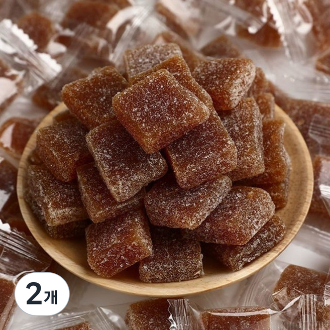 혜성식품 생강젤리 고함량 캔디 생강맛 사탕 스낵, 1kg, 2개