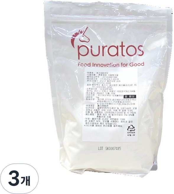 퓨라토스 크리미비트, 1kg, 3개