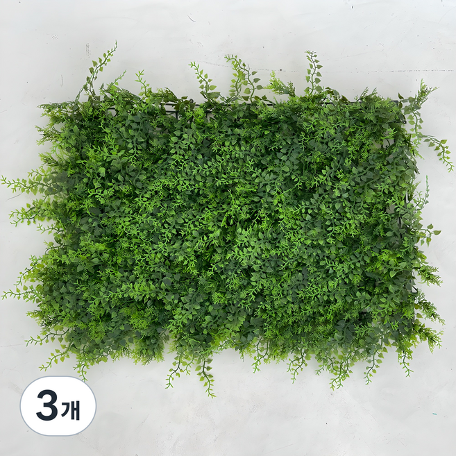 플랜테리어랩 풍성한 식물벽 플랜트월 인조잔디 60cm40cm, 3개