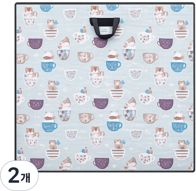 남도공예 교자상커버 밥상커버 3중 누빔 커버, 캐릭터, 2개