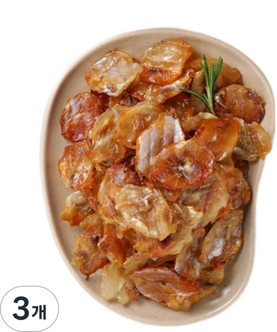 [더주] 직화로 구워 바로먹는 동전쥐포, 400g, 3개
