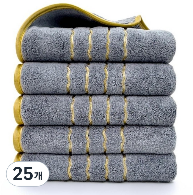 상덕 호텔수건 수건 디자인예쁜수건 50*90CM, 25개, 그레이스트라이프