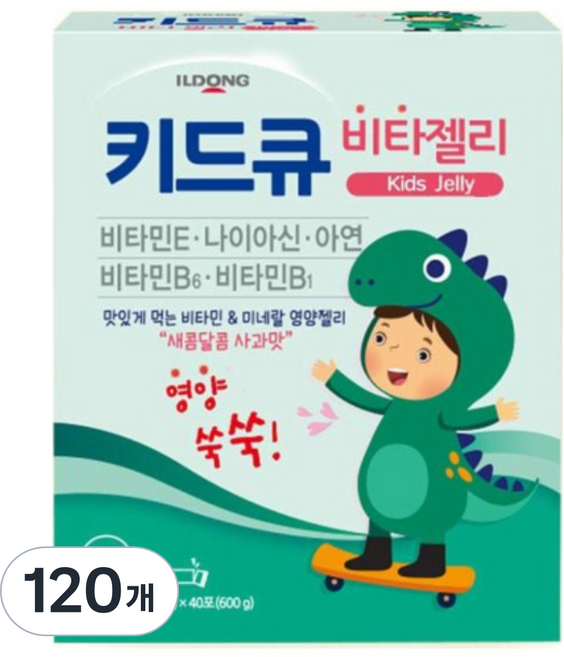 키드큐 비타젤리 어린이 종합영양제, 15g, 120개