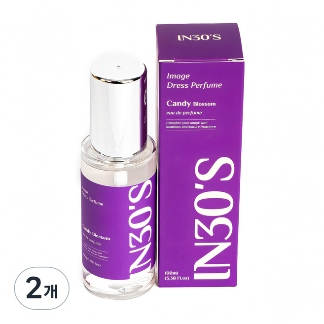 인써티 오드퍼퓸 섬유 향수 드레스퍼퓸, 09.캔디블라썸, 100ml, 2개