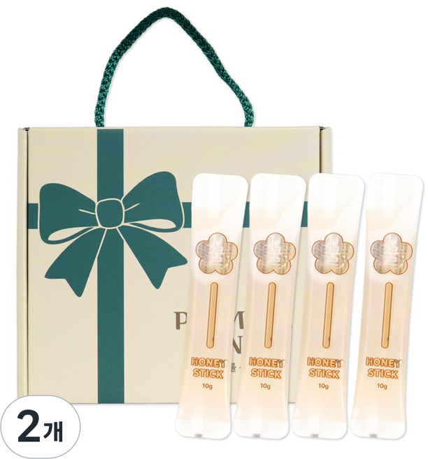 봉아 꿀스틱 40개입 선물용 사양벌꿀, 2개, 400g