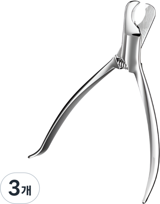 허그마이펫 고양이 강아지 프리미엄 스테인리스 발톱깎이, 3개