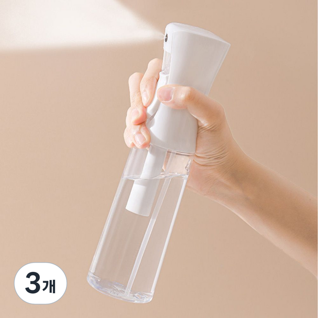 안개분사 스프레이 공병 300ml 미스트 토너, 투명, 3개