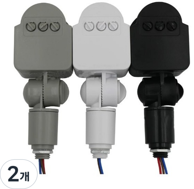 비엘스키 LED PIR 모션 센서 220V 그레이 감지기 벽 조명 적외선 야간 옷장 계단 스위치, 그레이220v p5652, 2개