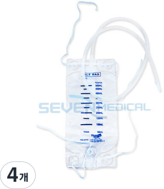 협성 바일백 HS-400-3 400ml Luer Lock Connector, 4개