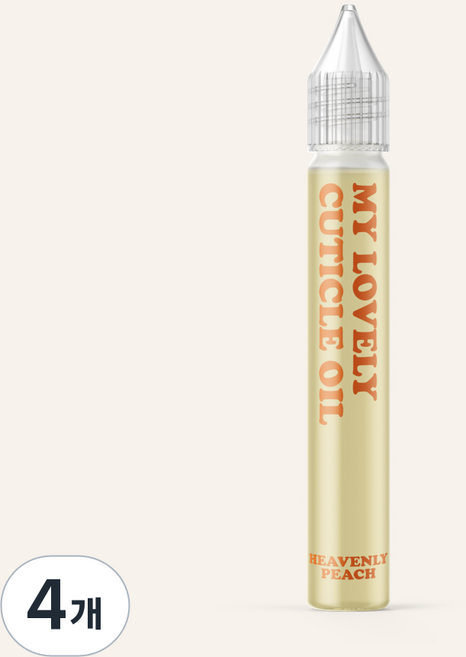 마이러블리 퍼퓸 큐티클 오일 헤븐리 피치, 4개, 15ml